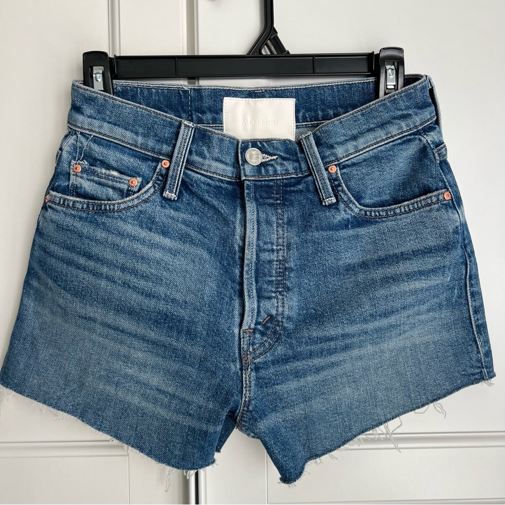 Mother Superior The Tomcat Kick Fray Shorts Playing with Scissors Size 25